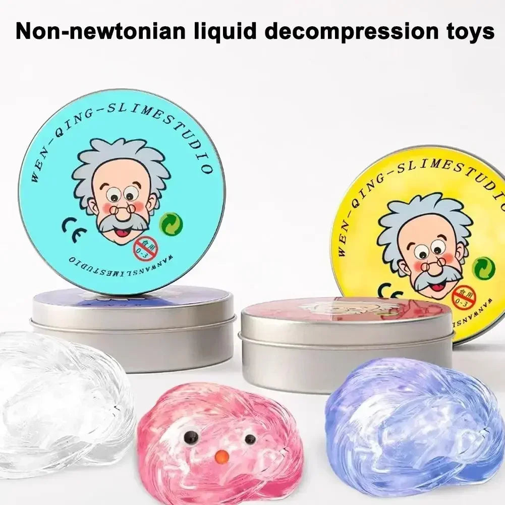 9E-Colorful Non-Newtonian Liquid Decompression Toys Children Transparent Elastic Modeling Compound Non Toxic Creative Crafts