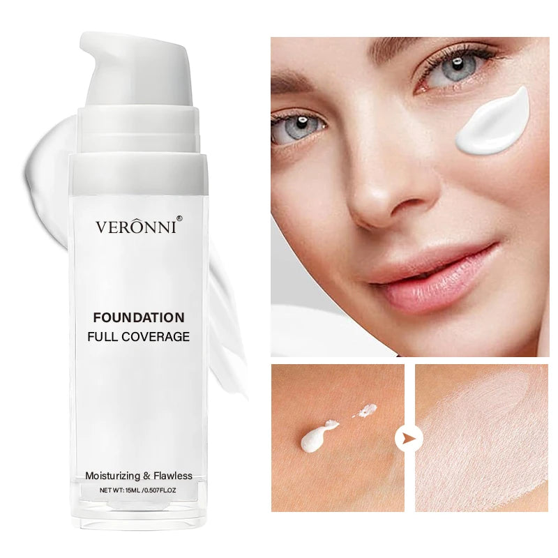 Pure White Liquid Foundation for COS Stage Makeup Long-lasting Concealer Mixable Pure White Foundation Adjuster Lighten&Brigh