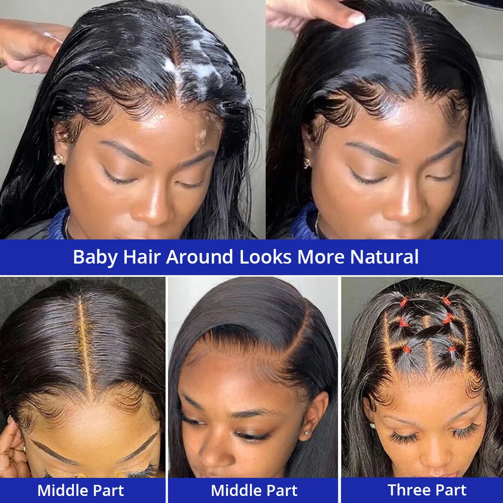Bone Straight Lace Front Human Hair Wig