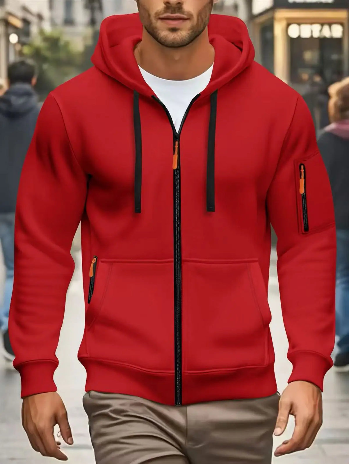 Men's Pocket Zip Hoodie – Winter