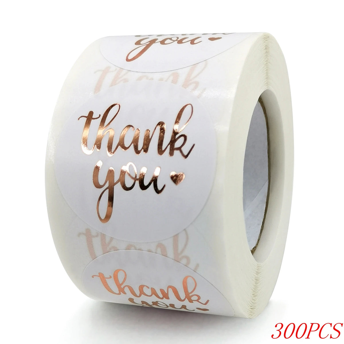 "Thank You" Round Stickers – 1 inch Envelope Seal Labels for Packaging, Weddings, Party Favours & Handmade Gifts (50–500pcs, Multiple Designs)