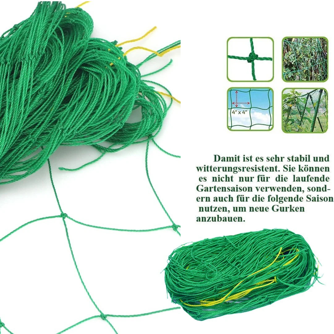 Plant Trellis Pergolas, Heavy-Duty Polyester Grow Net, Garden Trellis Netting With Square Mesh For Climbing Plants, Vegetable