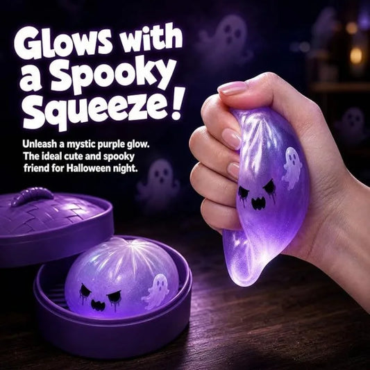 Halloween Ghost & Shark Squishy Slow-Rise Stress Toy – Soft Squeeze Fidget Gift for Kids & Adults (7 Styles)