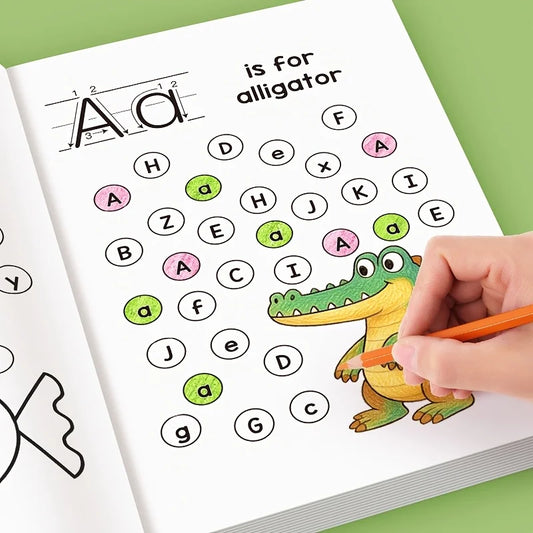 Children's Writing Practice Book – 32-Page Pen Control & Copybook Workbook for Ages 3–12