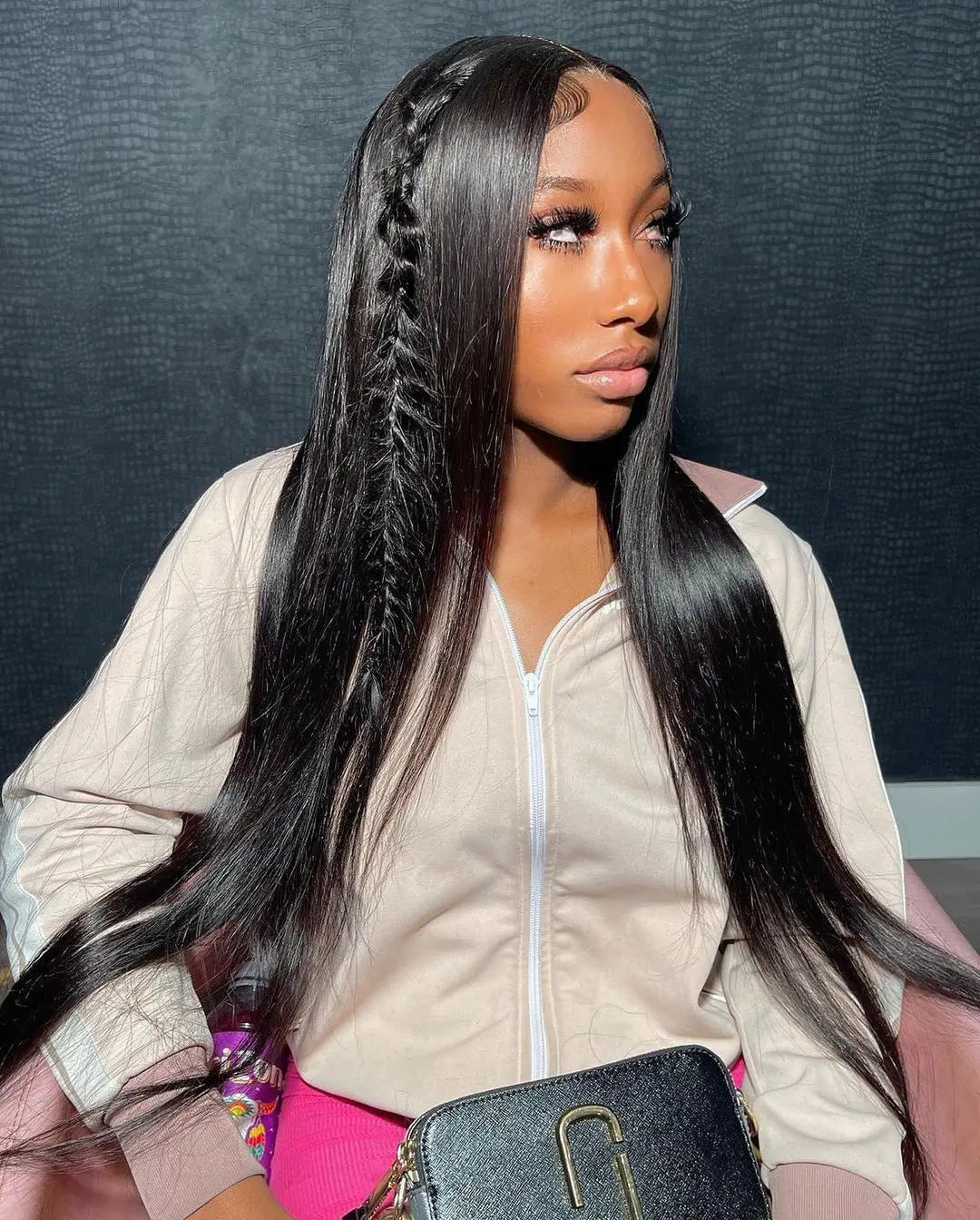 Bone Straight Lace Front Human Hair Wig