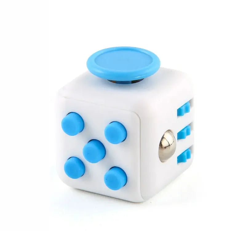 6-in-1 Fidget Cube Antistress Toy 3.4cm 40g - Hand Spinner Decompression Tool for ADHD Autism Anxiety Stress Relief Kids Adults
