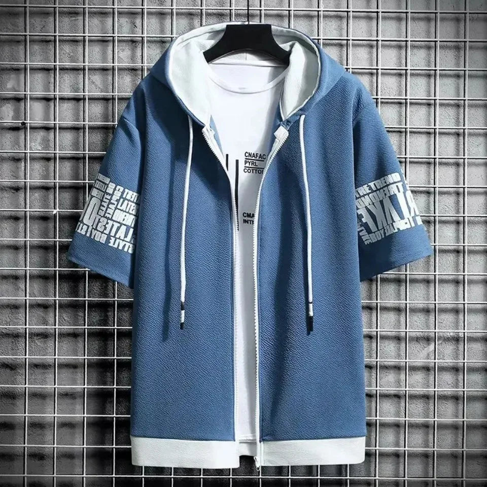 Men's Cartoon Zip Hoodie – Summer