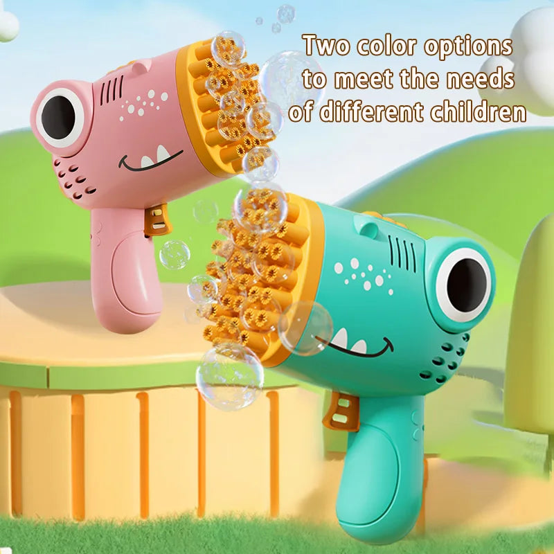 Dinosaur Bubble Gun – 40 Hole