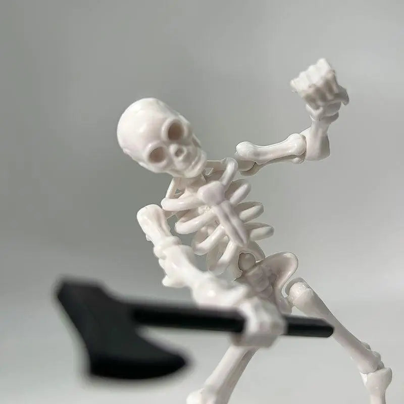 DIY Snap-Together Mini Poseable Skeleton Figurines – Halloween Craft & Haunted House Decor (3 Styles, Ages 14+)