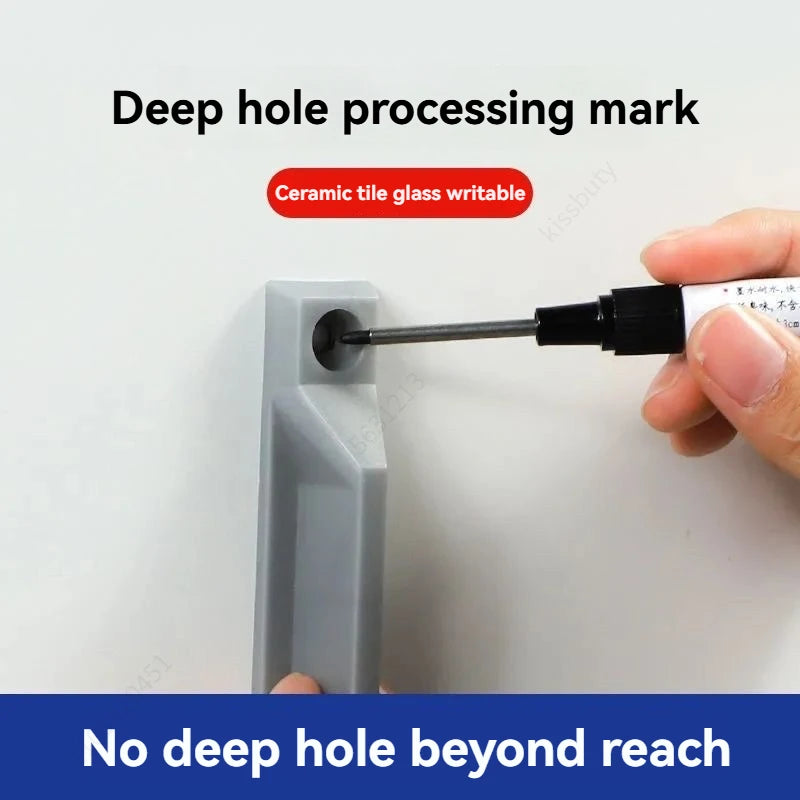 4Pcs/Set 20mm Deep Hole Long Nib Head Markers For Metal Perforating Pen Waterproof Bathroom Woodworking Decoration Multi-Purp