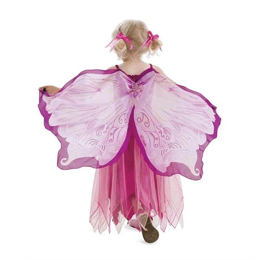 Kids Butterfly & Angel Wings Shawl Cape – Fairy Elf Costume for Halloween, Cosplay, Dance & Stage Performance (Multiple Colors)