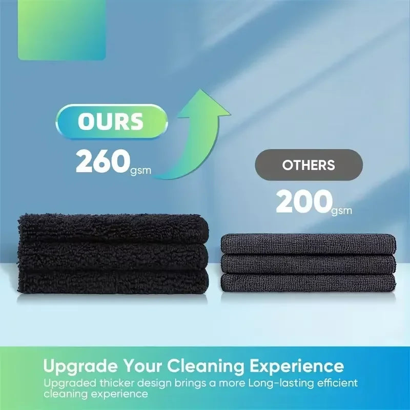 5/10/20/50pcs Microfiber Cleaning Cloth, Dishwashing Cloth Household Rag Kitchen Bathroom Cleaning Towel Durable Absorbent To