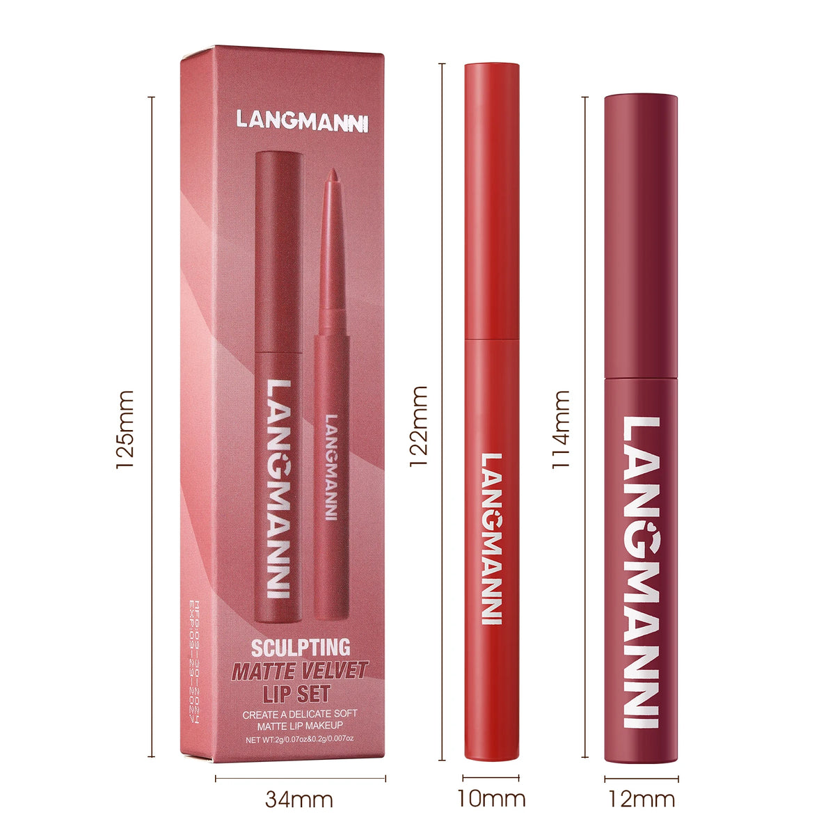 2-in-1 Waterproof Lipliner & Lipstick Pen – Long-Lasting Velvet Lip Color