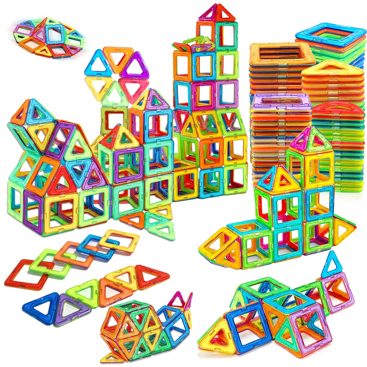 Magnetic Building Blocks – Medium Size STEM Construction Toy for Kids Ages 4–12 (20 to 84 Pieces)