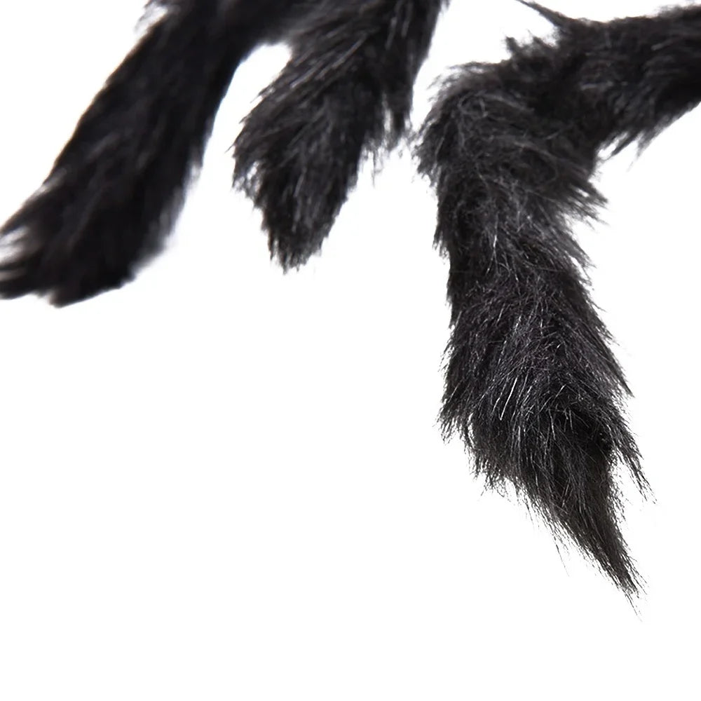Giant Poseable Plush Spider – Halloween Decoration & Prank Prop for Indoor & Outdoor Haunted House (8 Sizes: 30cm–200cm)
