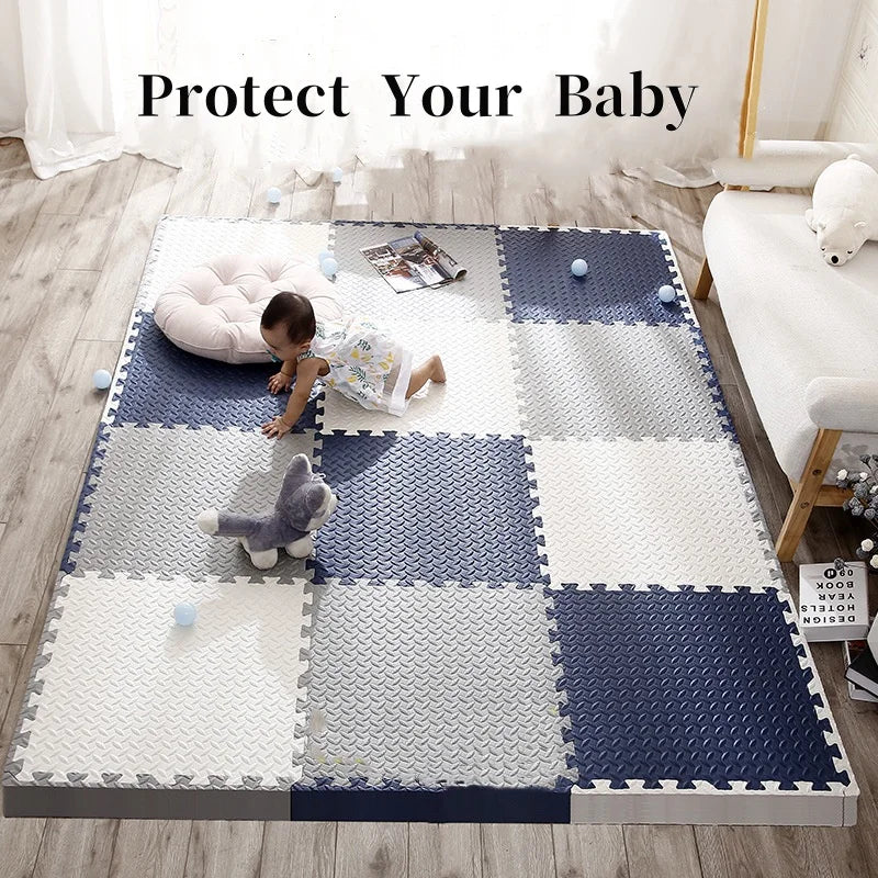 EVA Foam Puzzle Play Mat for Kids - Soft, Non-Toxic (16pcs, 30x30cm)