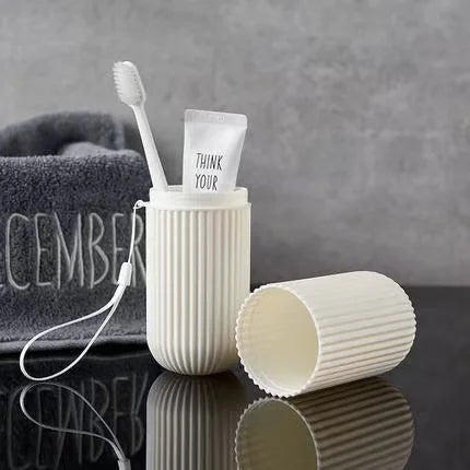 Portable Toothpaste Toothbrush Protect Holder Case Travel Camping Storage Box Organizer Travel Toiletries Storage Cup New Cre