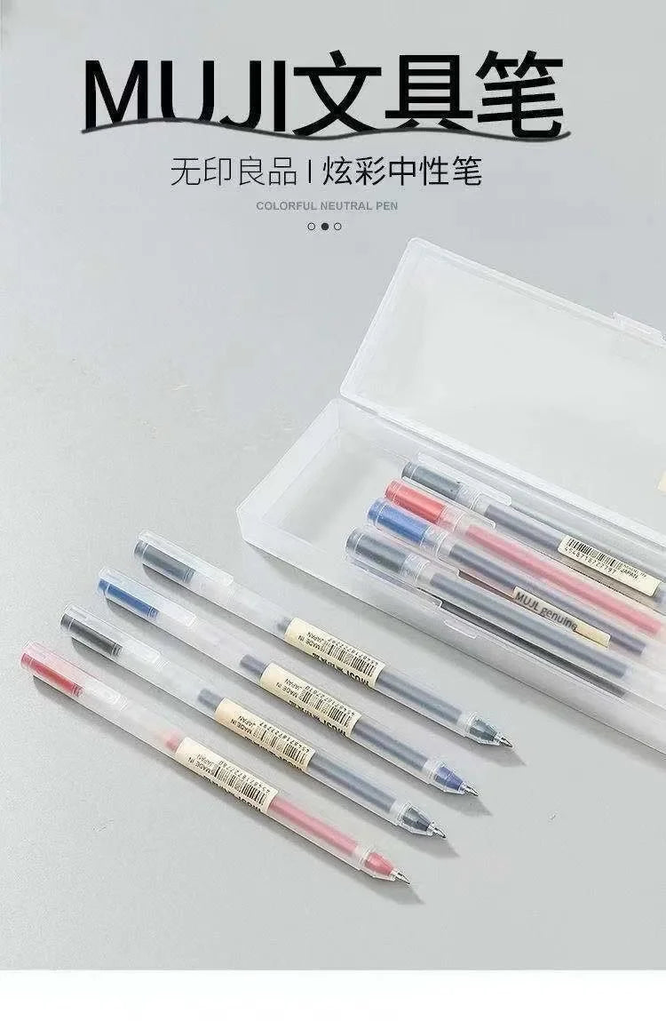 Japanese-Style Kawaii Gel Pens – 6 or 8-Pack in Black, Blue & Red, 0.38mm or 0.5mm for School & Office (Mixed Colour Sets Ava