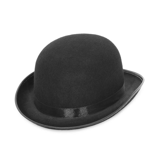 Magician & Gentleman Top Hat – Jazz & Bowler Style Halloween Costume Hat for Men & Women (Black or Red)
