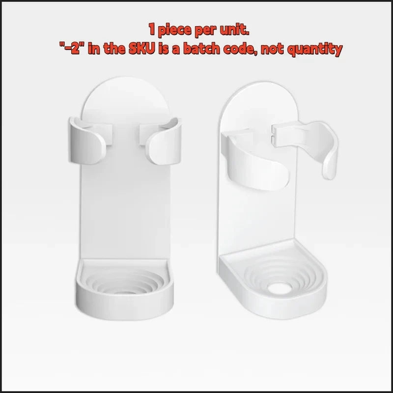 1Pcs Self Adhesive Razor Holder Punch-Free Wall Mounted Shaver Organizer Traceless Storage Rack for Toothbrush & Electric Sha