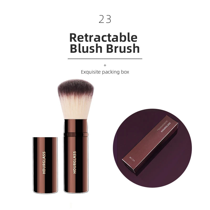Hourglass Makeup Brush Set – Powder, Foundation, Concealer, Blush, Bronzer & Eyeshadow