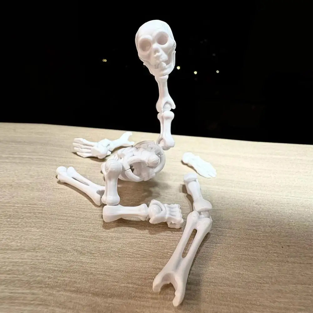 DIY Snap-Together Mini Poseable Skeleton Figurines – Halloween Craft & Haunted House Decor (3 Styles, Ages 14+)
