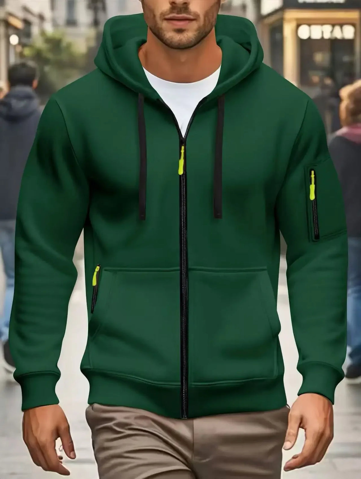 Men's Pocket Zip Hoodie – Winter