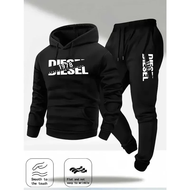 2025 popular autumn and winter new hooded sportswear sportswear fashion hooded sportswear casual sportswear and pants two in 