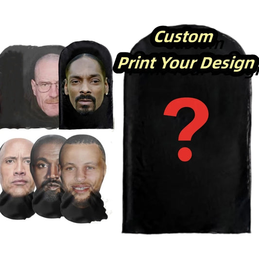 Custom Print Breathable Mesh Balaclava – Personalised Full Face Mask for Halloween, Cosplay & Festivals (Single or 2-Pack)