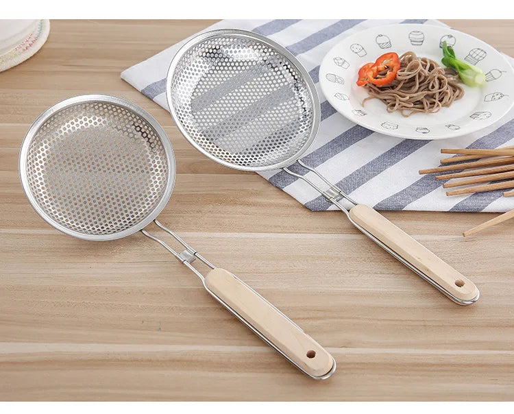 Stainless Steel Egg Beater & Skimmer Spoon Set