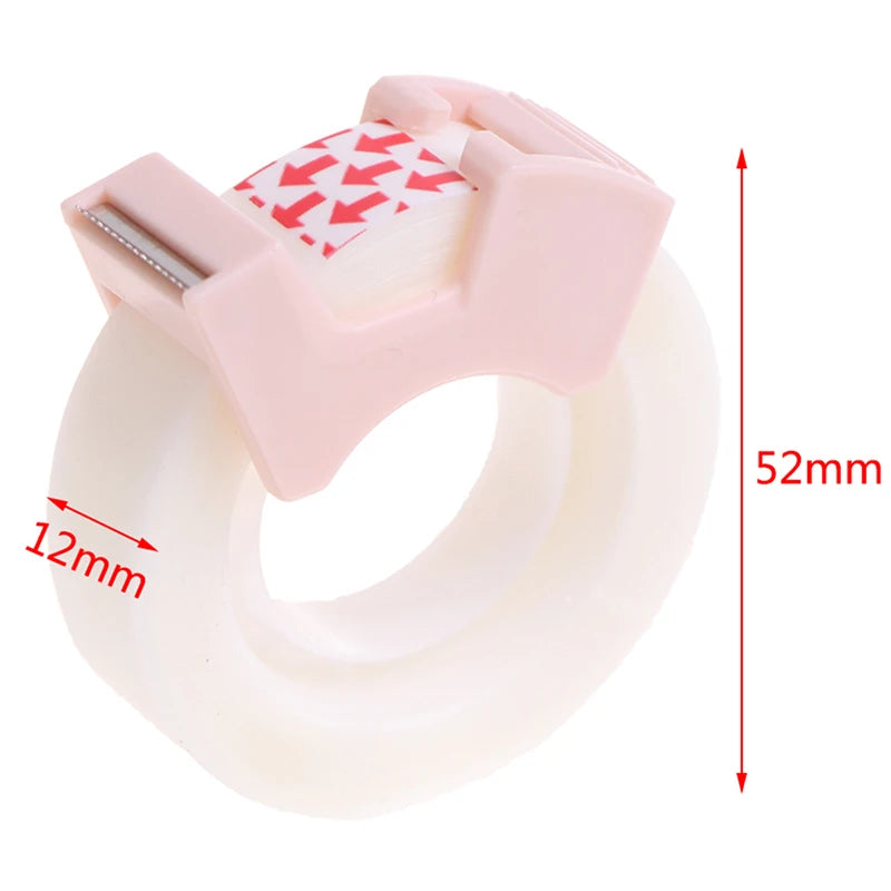 Plastic Correction Tape Dispenser with Built-In Cutter – Writable Invisible Adhesive Tape for School, Office & Stationery (Co