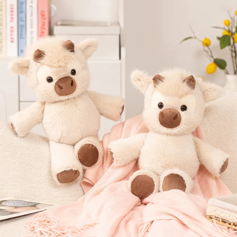 Highland Cattle Plush Toy – 40cm Soft Stuffed Cow Cuddly Animal for All Ages
