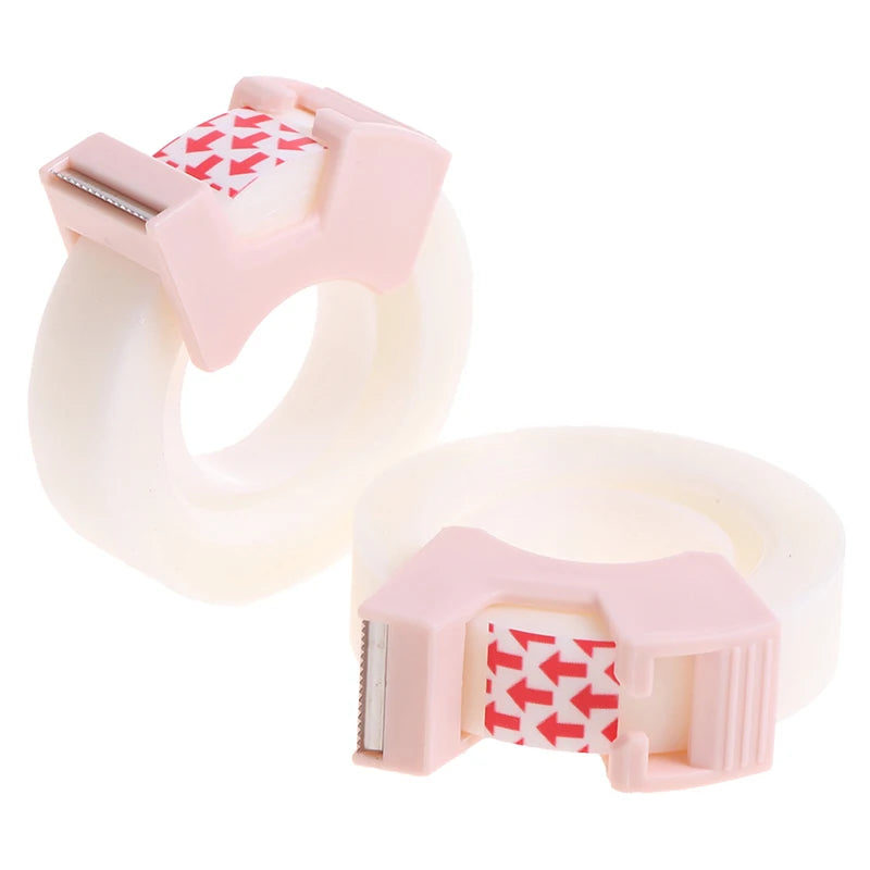 Plastic Correction Tape Dispenser with Built-In Cutter – Writable Invisible Adhesive Tape for School, Office & Stationery (Co