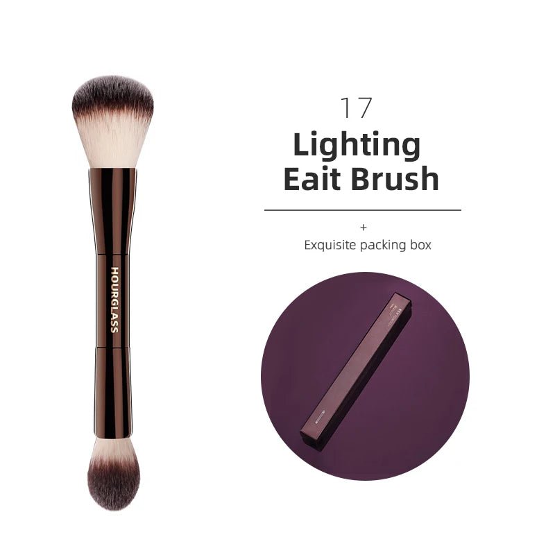 Hourglass Makeup Brush Set – Powder, Foundation, Concealer, Blush, Bronzer & Eyeshadow