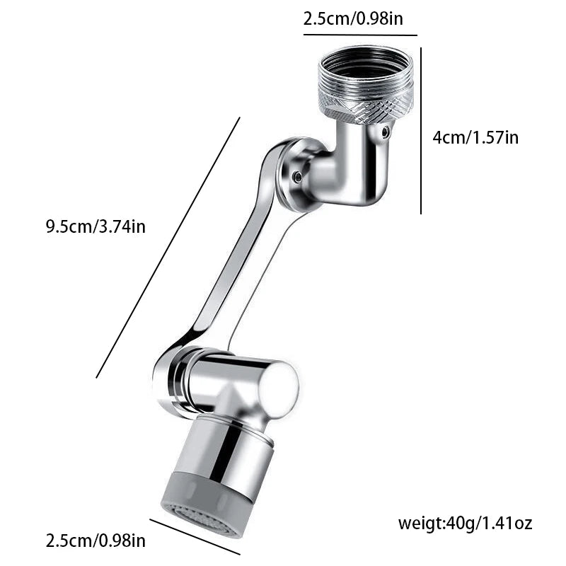 Faucet Extender Robotic Arm 1080° Rotating Universal Faucet Head Swivel Faucet For Kitchen Bathroom Sink