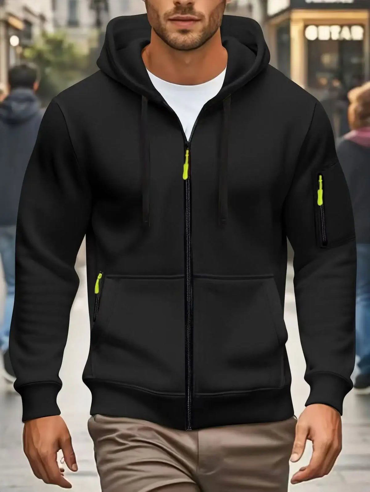 Men's Pocket Zip Hoodie – Winter