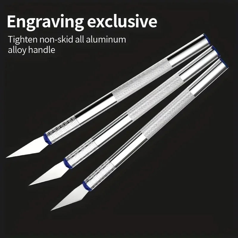 13-Piece Metal Paper Carving & Cutting Tool Kit – Precision Craft Knife Set for Scrapbooking, Stencils & Mixed Media Art