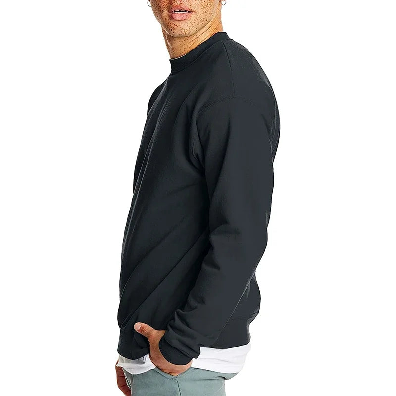 Men's Solid Color Pullover Hoodie