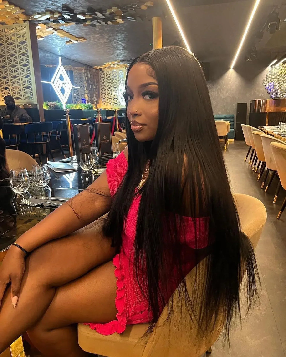 Bone Straight Lace Front Human Hair Wig