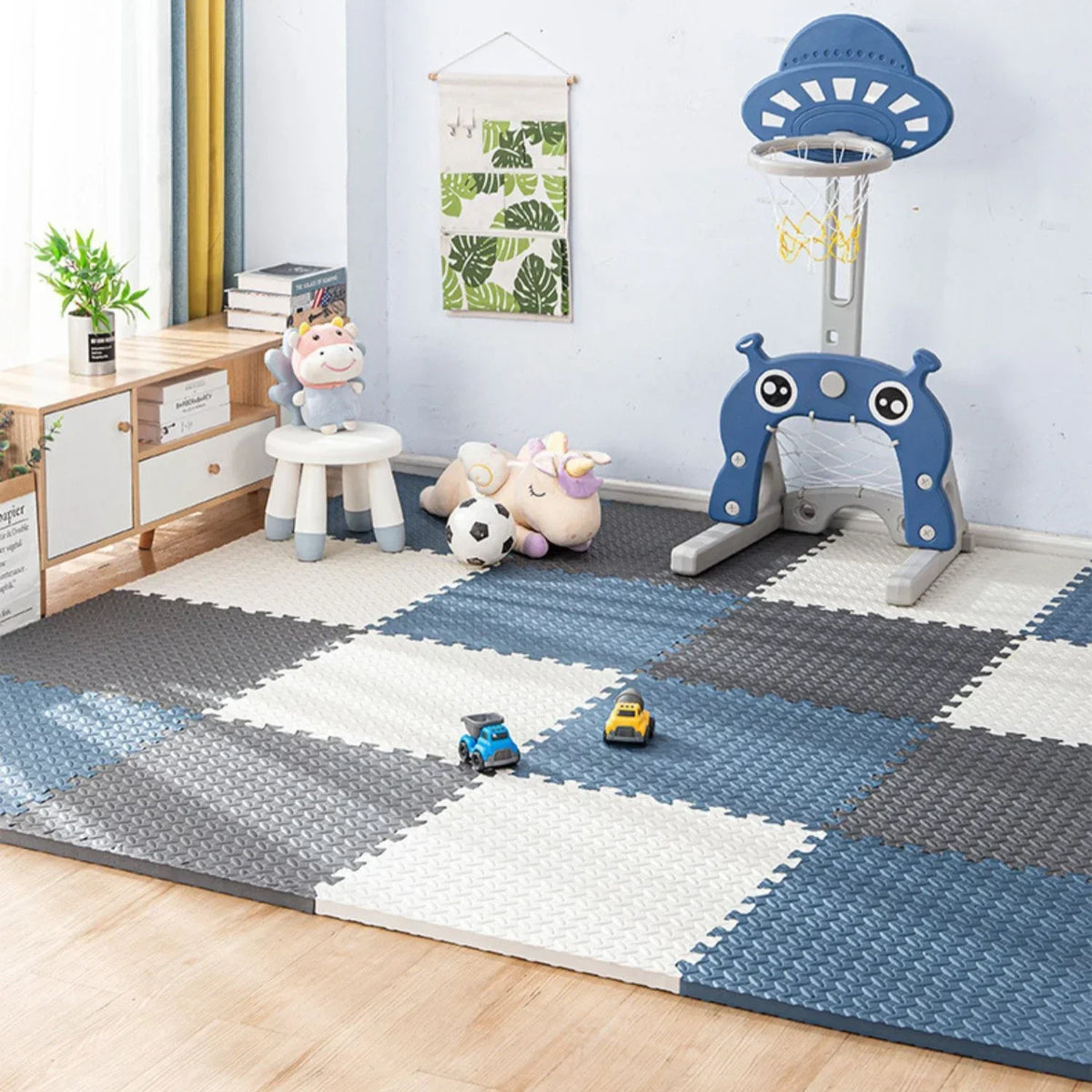 Kids Foam Puzzle Play Mat 16-Pack – Soft & Non-Toxic