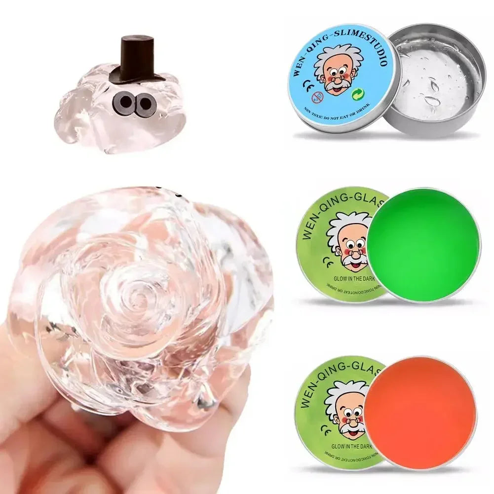 9E-Colorful Non-Newtonian Liquid Decompression Toys Children Transparent Elastic Modeling Compound Non Toxic Creative Crafts