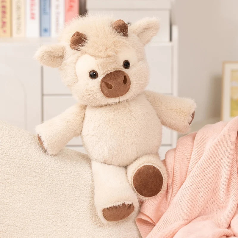 Highland Cattle Plush Toy – 40cm Soft Stuffed Cow Cuddly Animal for All Ages