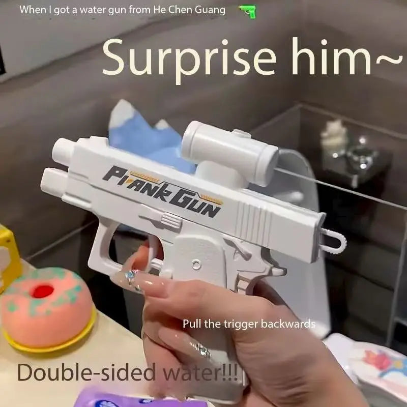 Double-Sided Reverse Water Gun – Prank Squirt Pistol for Pool, Beach & Summer Fun