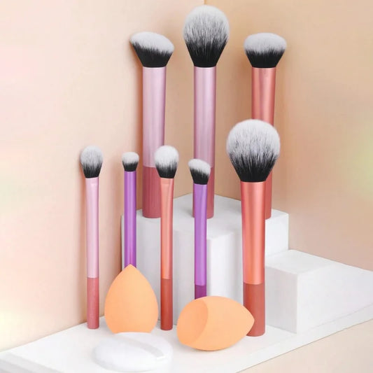 8-Piece Soft Synthetic Makeup Brush Kit – Foundation, Blush & Eyeshadow Set