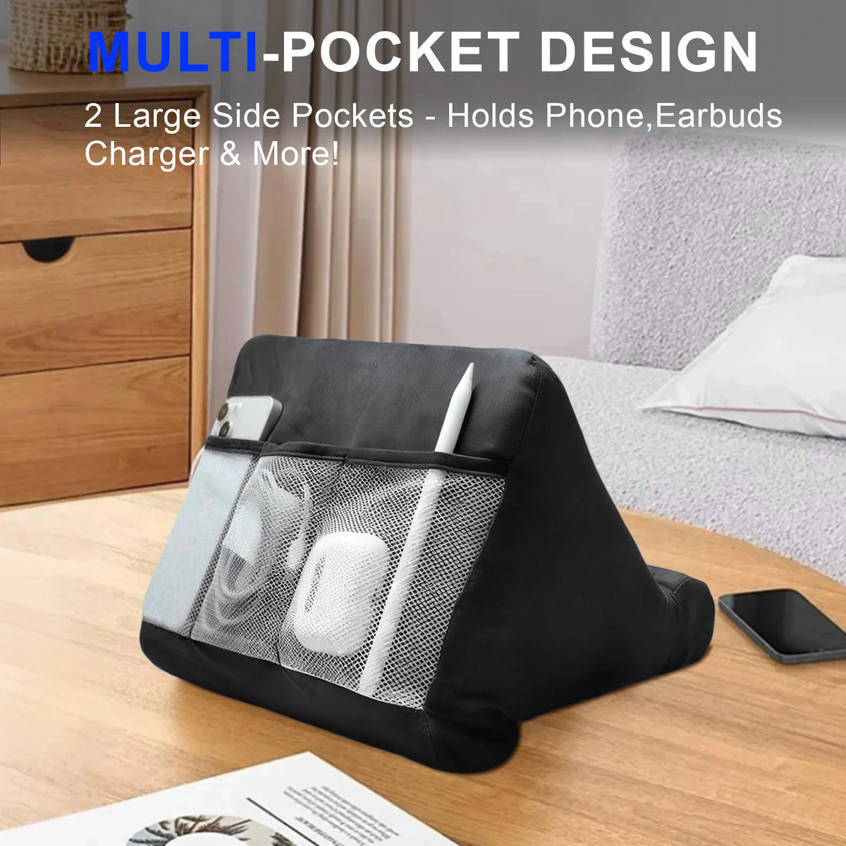 Soft Sponge Pillow Tablet Stand - Multi-Angle Reading Holder