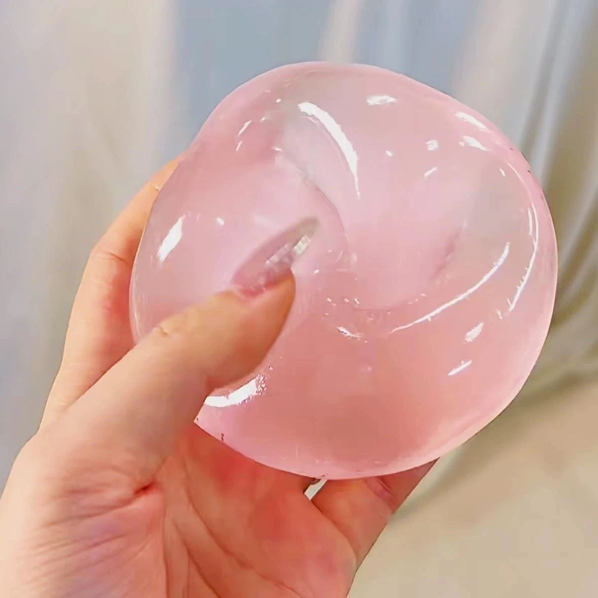 Blue Maltose Squishy Toys Anti Stress Sensory Fidgets Toy Soft Simulated Transparent Blue Maltose Slow-rebound Decompression 