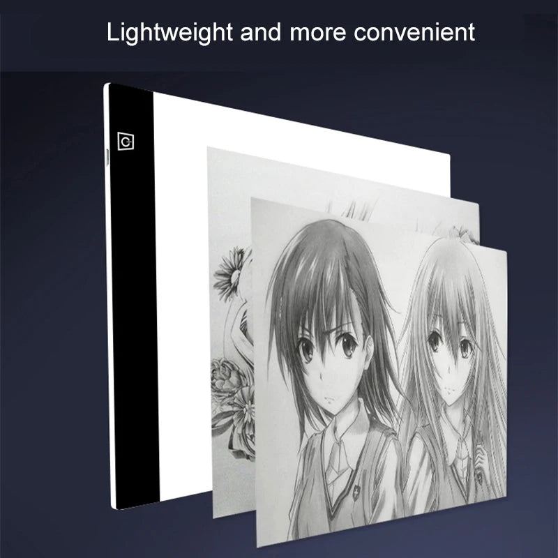 LED Light Tracing Pad for Kids – 3-Level Dimmable Drawing Copy Board