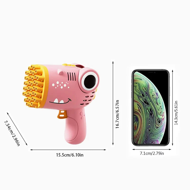 Dinosaur Bubble Gun – 40 Hole