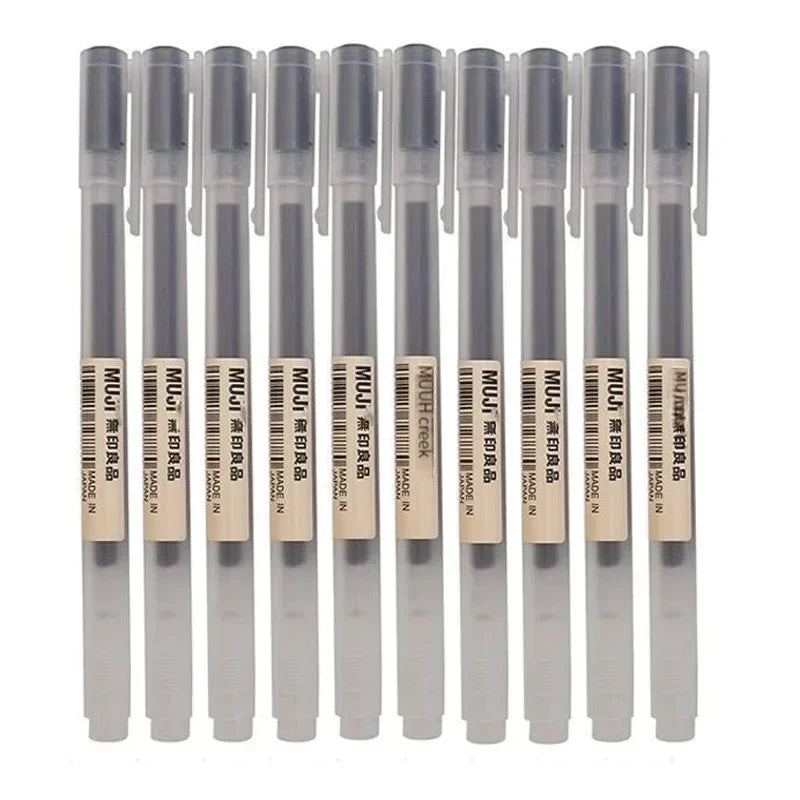 Japanese-Style Kawaii Gel Pens – 6 or 8-Pack in Black, Blue & Red, 0.38mm or 0.5mm for School & Office (Mixed Colour Sets Ava