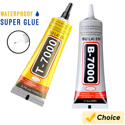 B-7000 & T-7000 Multi-Purpose Adhesive Glue — Clear & Black Phone Repair & DIY Craft Glue (15ml / 50ml / 110ml)